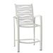 Tropitone South Beach EZ Span™ 28" Patio Bar Stool in Gray/White | 43.5 H x 24 W x 25.5 D in | Wayfair 230526WV_SHL_DRW