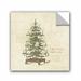 The Holiday Aisle® Mayberry Holiday Tree Removable Wall Decal Canvas/Fabric in Brown/Green/Red | 18 H x 18 W in | Wayfair