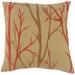 The Pillow Collection Ryne Foliage Bedding Sham Polyester | 26 H x 26 W x 8 D in | Wayfair EURO-MER-M9356-CORAL-P70C30