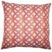 The Pillow Collection Heulwen Geometric Bedding Sham Cotton Blend in Pink/White | 36 H x 20 W x 5 D in | Wayfair KING-BAR-MER-M9836-CORAL-P53R31C16