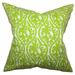 The Pillow Collection Mechria Geometric Bedding Sham 100% Cotton in Green/Blue | 36 H x 20 W x 5 D in | Wayfair KING-PP-KIMONO-CHARTREUSE-C100