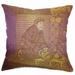 The Pillow Collection Ladinas Weave Bedding Sham Polyester | 36 H x 20 W x 5 D in | Wayfair KING-MVT-1172-PURPLE-P100