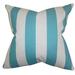 The Pillow Collection Acantha Stripes Bedding Sham 100% Cotton in Gray/Blue | 30 H x 20 W x 5 D in | Wayfair QUEEN-pp-stripe-costalblue-c100