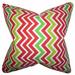 The Pillow Collection Howel Zigzag Bedding Sham 100% Cotton in Red/Gray | 26 H x 26 W x 8 D in | Wayfair EURO-pp-zoomzoom-lipstick-chart