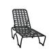 Tropitone Kahana 79" Long Reclining Single Chaise Lounge Metal in Black | 39.5 H x 27 W x 79 D in | Outdoor Furniture | Wayfair 260532_OBS_GPH