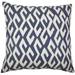 The Pillow Collection Yasunari Geometric Bedding Sham Cotton Blend in Gray/Blue | 26 H x 26 W in | Wayfair EURO-BAR-MER-M9943-INDIGO-C75P25