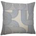 The Pillow Collection Utara Geometric Bedding Sham Cotton Blend in Gray/White | 36 H x 20 W x 5 D in | Wayfair KING-BAR-MER-M9736-NAVY-P54C46