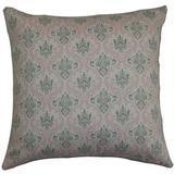 The Pillow Collection Paulomi Damask Bedding Sham 100% Cotton in Gray | 26 H x 26 W x 8 D in | Wayfair EURO-PP-MADISON-BELLASTORMTWILL