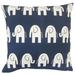 The Pillow Collection Horton Graphic Bedding Sham 100% Cotton | 26 H x 26 W x 8 D in | Wayfair EURO-PP-ELE-NAVYWHITE-C100