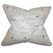 The Pillow Collection Caily Typography Bedding Sham 100% Cotton | 26 H x 26 W x 8 D in | Wayfair EURO-pp-airtraffic-natural-c100