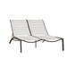 Tropitone South Beach EZ Span™ Double Chaise Lounge Metal | 43 H x 53.5 W x 83.5 D in | Outdoor Furniture | Wayfair 230575WV_GRE_ABR