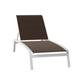 Tropitone Elance 79" Long Reclining Single Chaise Metal in White | 39 H x 32 W x 79 D in | Outdoor Furniture | Wayfair 461132_SNO_Rincon