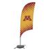 Victory Corps NCAA [Unavailable] 88 x 28 in. Feather Banner in Black/Brown/Gray | 88 H x 28 W in | Wayfair 810029MIN-002