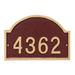 Montague Metal Products Inc. Dover 1-Line Wall Address Plaque Metal in Gray | 5.5 H x 8.15 W x 0.25 D in | Wayfair PCS-0140P1-W-WS