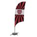 Victory Corps NCAA [Unavailable] 88 x 28 in. Feather Banner in Black/Brown/Gray | 88 H x 28 W in | Wayfair 810029UUTAH-003