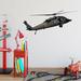 VWAQ Black Hawk Helicopter Peel & Stick Chopper Wall Decal Plastic in Gray | 10 H x 34 W in | Wayfair VWAQPAS20