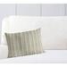 Langley Street® Austen 100% Cotton Striped Lumbar Pillow Eco-Fill/Polyester in White | 12 H x 16 W x 6 D in | Wayfair