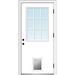 Verona Home Design Clear Lowe Glass Fiberglass Prehung Front Entry Doors Metal | 80 H x 32 W x 1.75 D in | Wayfair ZZ364802L