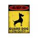 Williston Forge Guard Dog Vintage Metal Wall Décor Metal in Black/Gray/Yellow | 16 H x 12 W in | Wayfair 88CC14022E66489D8F515F568D79B500