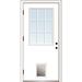 Verona Home Design Clear Glass Primed Steel Prehung Front Entry Door Metal | 80 H x 30 W x 1.75 D in | Wayfair ZZ364792R