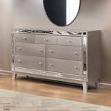 Everly Quinn Cecere 7 Drawers Double Dresser Wood in Brown/Gray | 38.25 H x 58 W x 16.5 D in | Wayfair EB6567CCBF4C4E2A90B751F466F4CC36