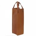 Piel Leather Single Wine Tote in Brown | 13.5 H x 4.25 W x 4.25 D in | Wayfair 3058-CHC