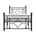 Winston Porter Chardon Platform Bed Metal in Black | 39.25 H x 40.25 W x 78 D in | Wayfair 3CDA4D1ECC9A4DCD9440AFB31981D108