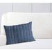 Langley Street® Austen 100% Cotton Striped Lumbar Pillow Eco-Fill/Polyester in Blue | 18 H x 24 W x 6 D in | Wayfair
