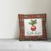 The Holiday Aisle® Middlesbrough Tis the Season Throw Pillow Polyester/Polyfill blend | 18 H x 18 W x 1.5 D in | Wayfair