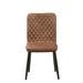 Foundry Select Awad Dining Chair Upholstered/Genuine Leather in Black | 33.46 H x 16.53 W x 24.01 D in | Wayfair 014227EA4CB04456859BA61DAC7B1C8E