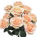 Lark Manor™ Deluxe Queen Rose Bush Silk/Polyester/Fabric in Orange | 18 H x 11.5 W x 11.5 D in | Wayfair B9ADD77437D245A29137249840E617ED