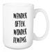 Wrought Studio™ Cribbs Wander Often. Wonder Always. Coffee Mug Ceramic in Black/Brown/White | 4.62 H in | Wayfair 8EA220103CAF4360B161904C34C6F8E8