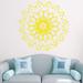 Dakota Fields Natazhat Yoga Vinyl Wall Decal Vinyl in Yellow | 22 H x 22 W in | Wayfair 868A66B7E1294E6F84F2A831F1D01005