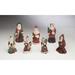 The Holiday Aisle® 7-Piece Santas Figurine Set Resin/Ceramic | 9 H x 4 W x 4 D in | Wayfair 7F455E90DECA4DEC826B8963E15C2F35