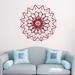 Dakota Fields Natazhat Yoga Vinyl Wall Decal Vinyl in Red | 22 H x 22 W in | Wayfair 147C12F5C6F445AF85F01828DD510960