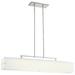 George Kovacs by Minka Button 1 - Light Unique/Statement Rectangle Pendant Glass in Gray/White | 8.75 H x 44 W x 6 D in | Wayfair P1326-084-L