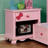 Zoomie Kids Gainesville 1 Drawer Nightstand in Pink | 21 H x 19 W x 16 D in | Wayfair 9922519A09D0442CBD7BDD7F34A63883