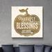 The Holiday Aisle® Harvest Blessings Just Ahead - Print on Canvas Canvas, Cotton in White | 36 H x 36 W x 2 D in | Wayfair