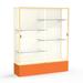 Ghent Spirit Series Floor Display Case Metal in Orange/Yellow | 72 H x 60 W x 16 D in | Wayfair 375PB-GD-OR