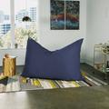 Latitude Run® Pillow Saxx 5.5-Foot - Huge Bean Bag Floor Pillow & Lounger Fade Resistant/Microfiber/Microsuede in Blue | Wayfair