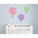 Wall Decal Source Patterned Hot Air Balloon Nursery Wall Decal Vinyl in Gray/Black/Yellow | 27 H x 20.5 W in | Wayfair 10284-C