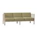 Woodard Jax Patio Sofa Metal in Gray, Size 25.5 H x 76.5 W x 28.25 D in | Wayfair 2J0020-70-14Y
