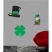 Wallhogs St. Patrick's Day Multi-Pak Wall Decal Canvas/Fabric in Black/Brown/Green | 24 H x 52 W in | Wayfair patpk1-t24