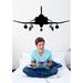 Wallhogs Haynes Silhouette Jet (F4 Phantom) I Wall Decal Canvas/Fabric in Brown | 38 H x 84 W in | Wayfair haynes13-t84