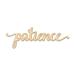 Brayden Studio® Patience Script Wood Sign Home Gallery Wall Décor in Brown/White | 4 H x 12 W in | Wayfair D52D85F65F3646CCB22C5E1D2B087BCE