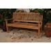 Anderson Teak Del-Amo Teak Garden Outdoor Bench Wood/Natural Hardwoods in Black | 35 H x 60 W x 26 D in | Wayfair BH-560