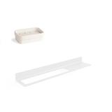 WS Bath Collections Seta 2 Piece Bathroom Hardware Set Metal in White | Wayfair Seta 51809.09+5147