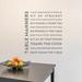 Wallums Wall Decor Table Manners Quote Wall Decal Vinyl, Glass in Gray | 32 H x 28 W in | Wayfair quotes-table-manners-28x32_gray