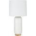 Joss & Main Mansel 25.5" Standard Table Lamp Linen/Metal in White | 25.5 H x 13 W x 13 D in | Wayfair 21221FDBC6844799A49DDB9154195E83