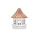 YardCraft Classic Series Salisbury Gazebo Vinyl Cupola Vinyl/Metal/Copper in Brown/White | 36 H x 28 W x 28 D in | Wayfair VCUP-SG24